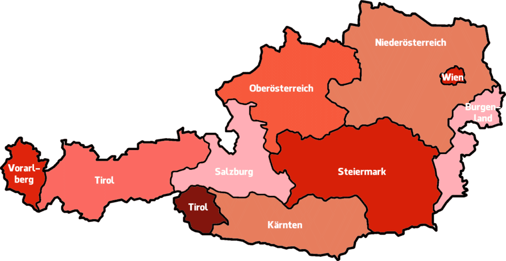 Karte Österreich
